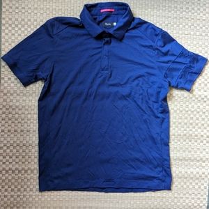 Rapha Cycling Merino Wool Polo Collared Shirt Blue Men's Size Large